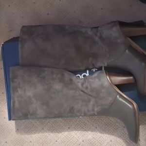 Splendid Footwear suede-leather Sullie style boots - grey size 8.5